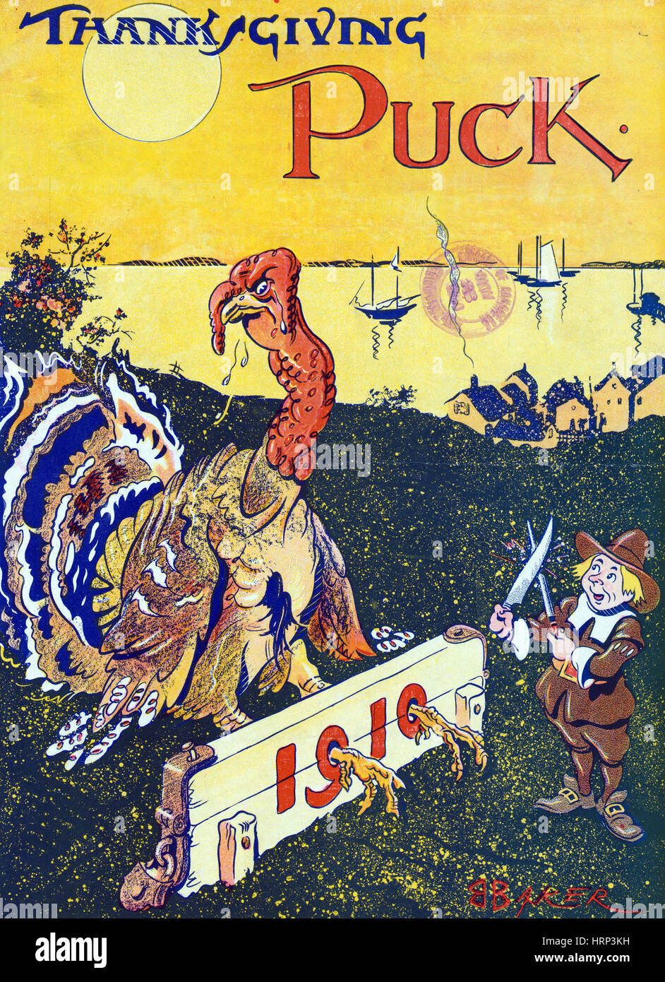 Puck Thanksgiving, 1910 Stockfoto