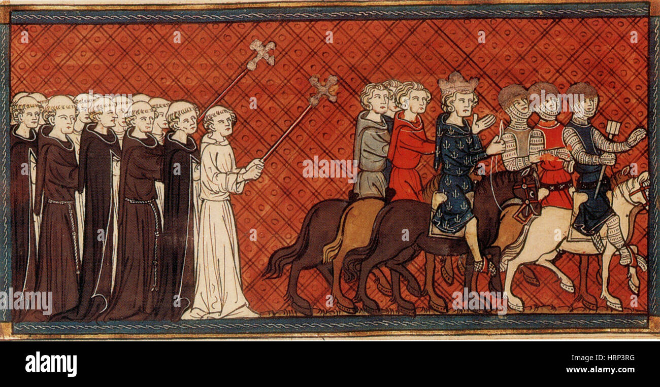 Siebten Kreuzzug, Louis IX von Frankreich, 1248 Stockfoto