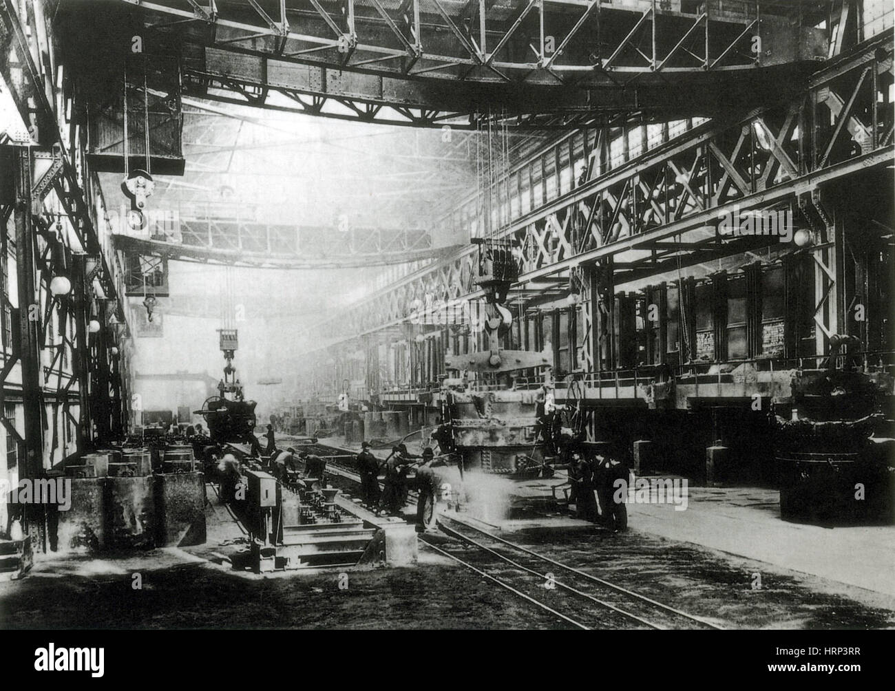 Krupp-Stahlwerke, Essen Stockfoto