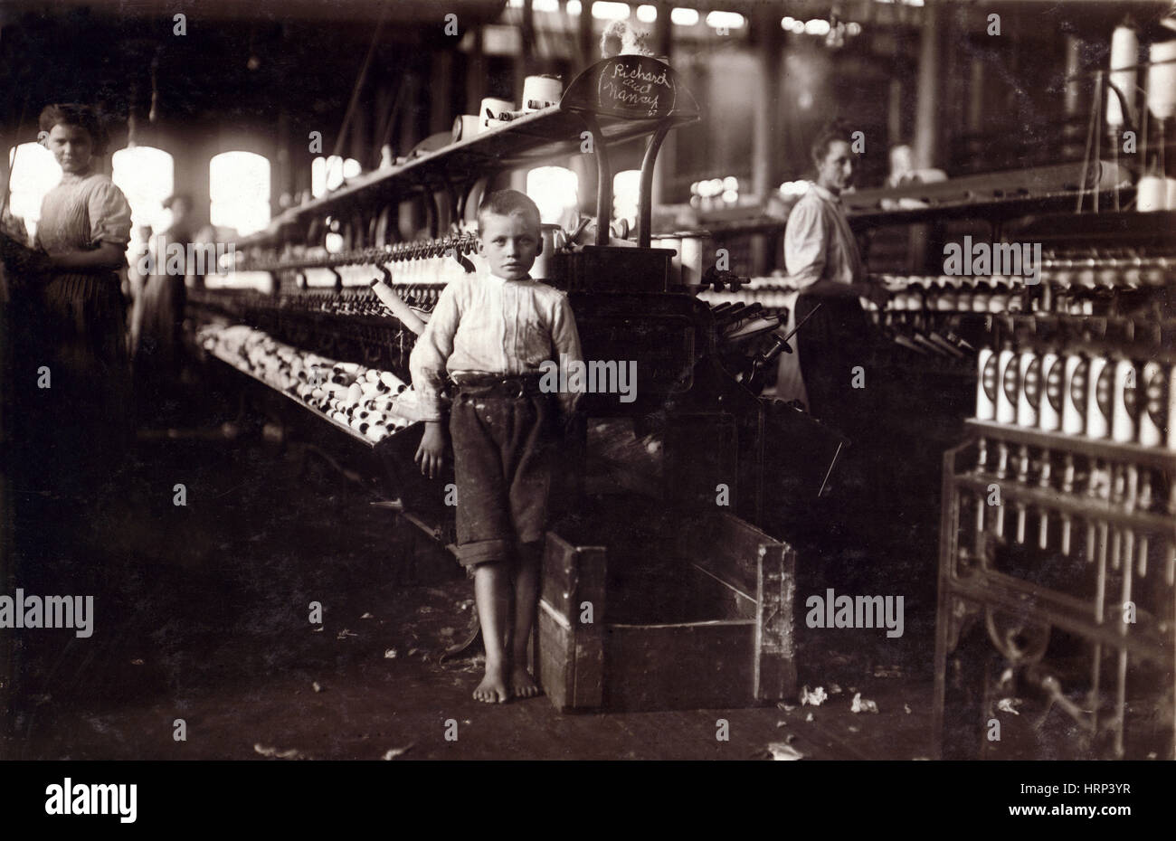 Tennessee Cotton Mill Bobbin Boy, 1910 Stockfoto