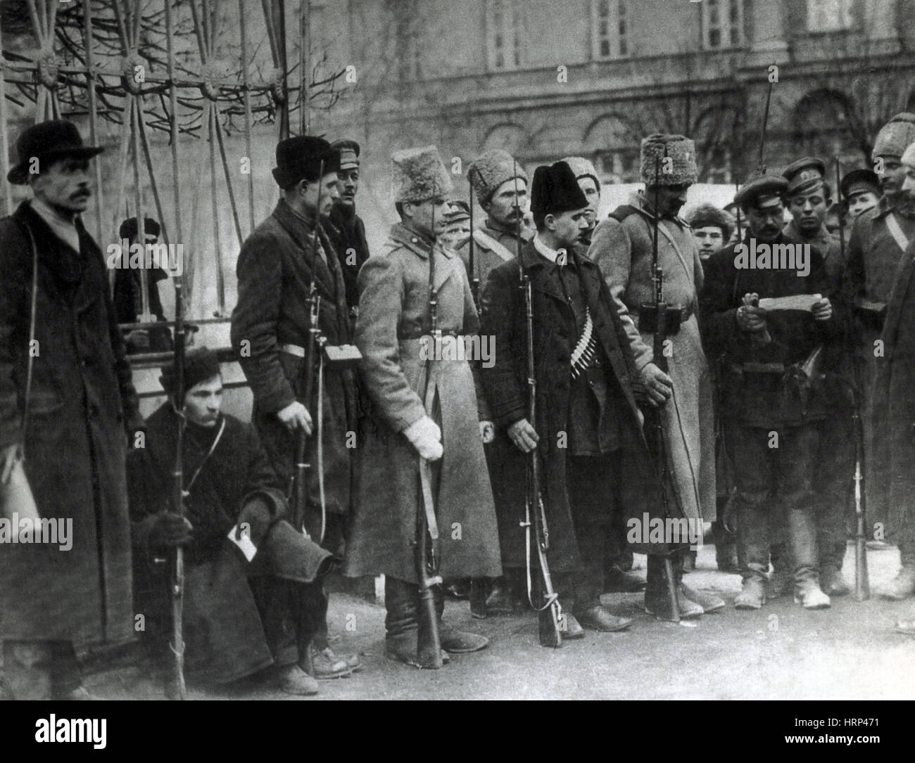 Rote Garden und sowjetischen Delegierte, 1917 Stockfoto
