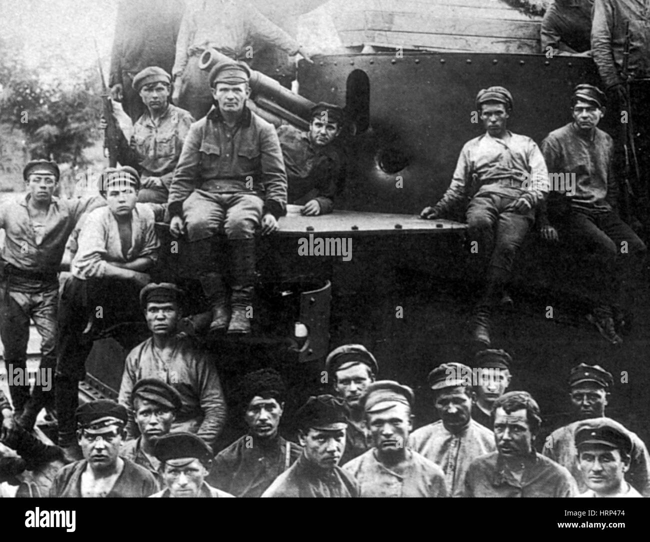 Russischer Bürgerkrieg, Truppen der Roten Armee, 1918 Stockfoto