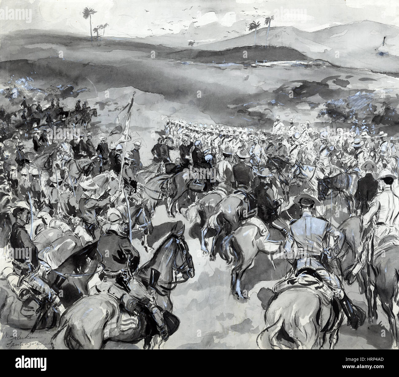 Verzicht auf den spanischen Kräften, 1898 Stockfoto