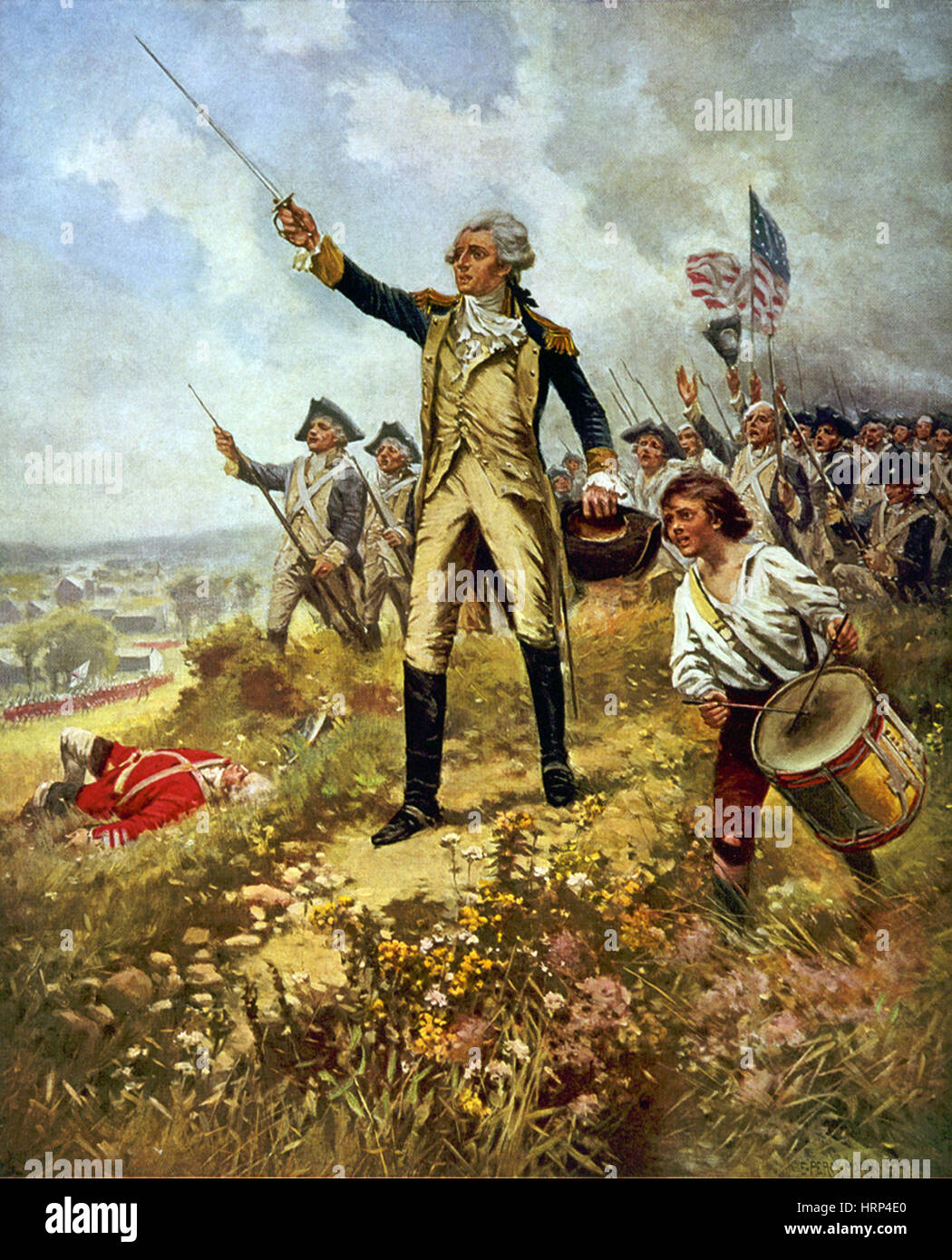 Marquis de Lafayette, französische Militär Offizier Stockfoto