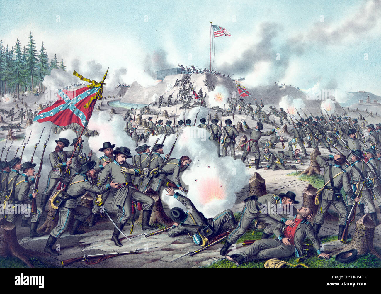 Amerikanischer Bürgerkrieg, Schlacht von Fort Sanders, 1863 Stockfoto