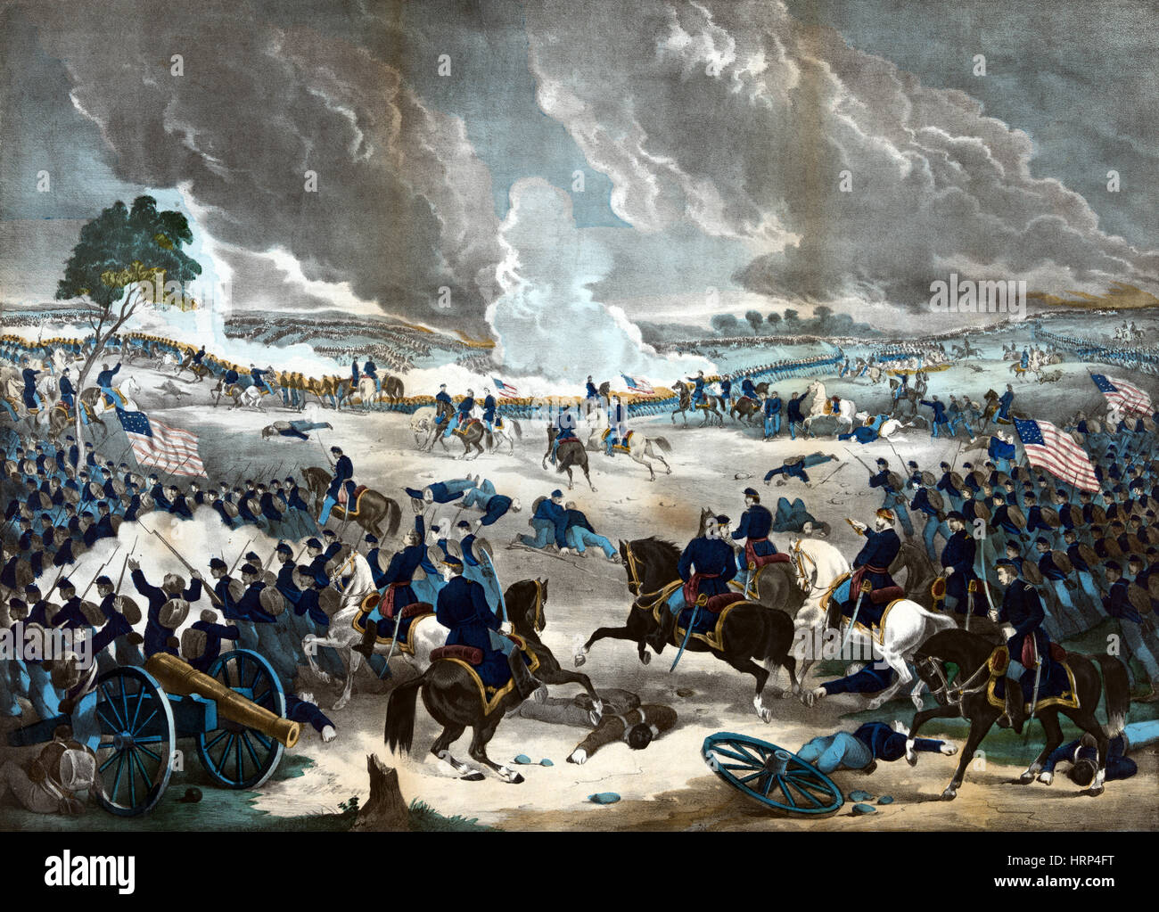 Amerikanischer Bürgerkrieg, Schlacht von Gettysburg, 1863 Stockfoto