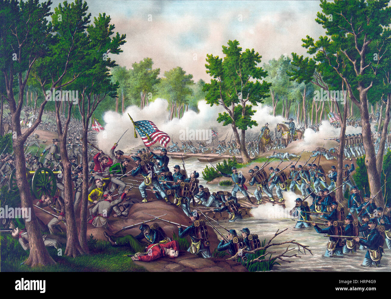 Amerikanischer Bürgerkrieg, Schlacht von Spotsylvania, 1864 Stockfoto