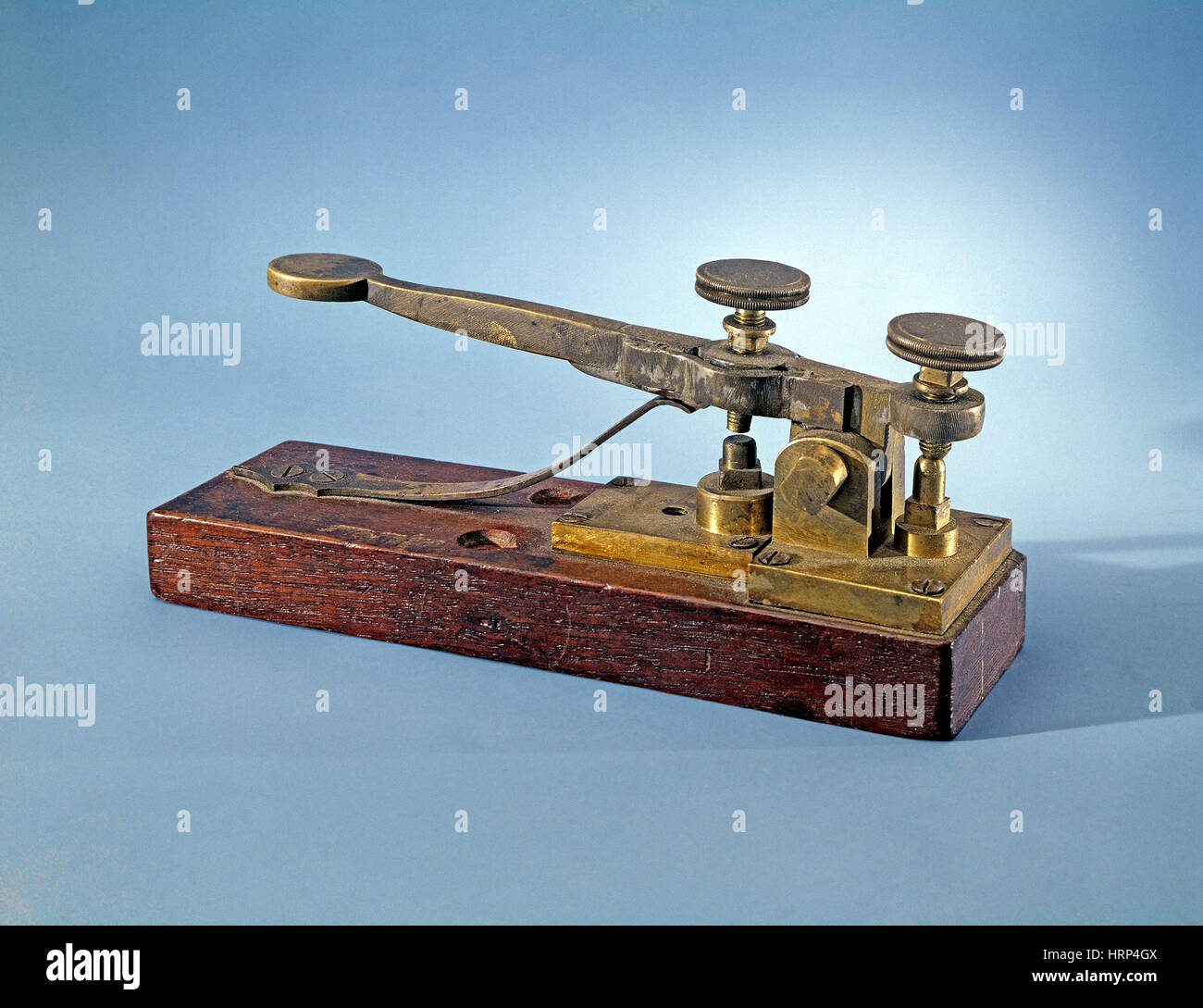 Morse-Vail Fernschreiber Schlüssel, 1844 Stockfoto