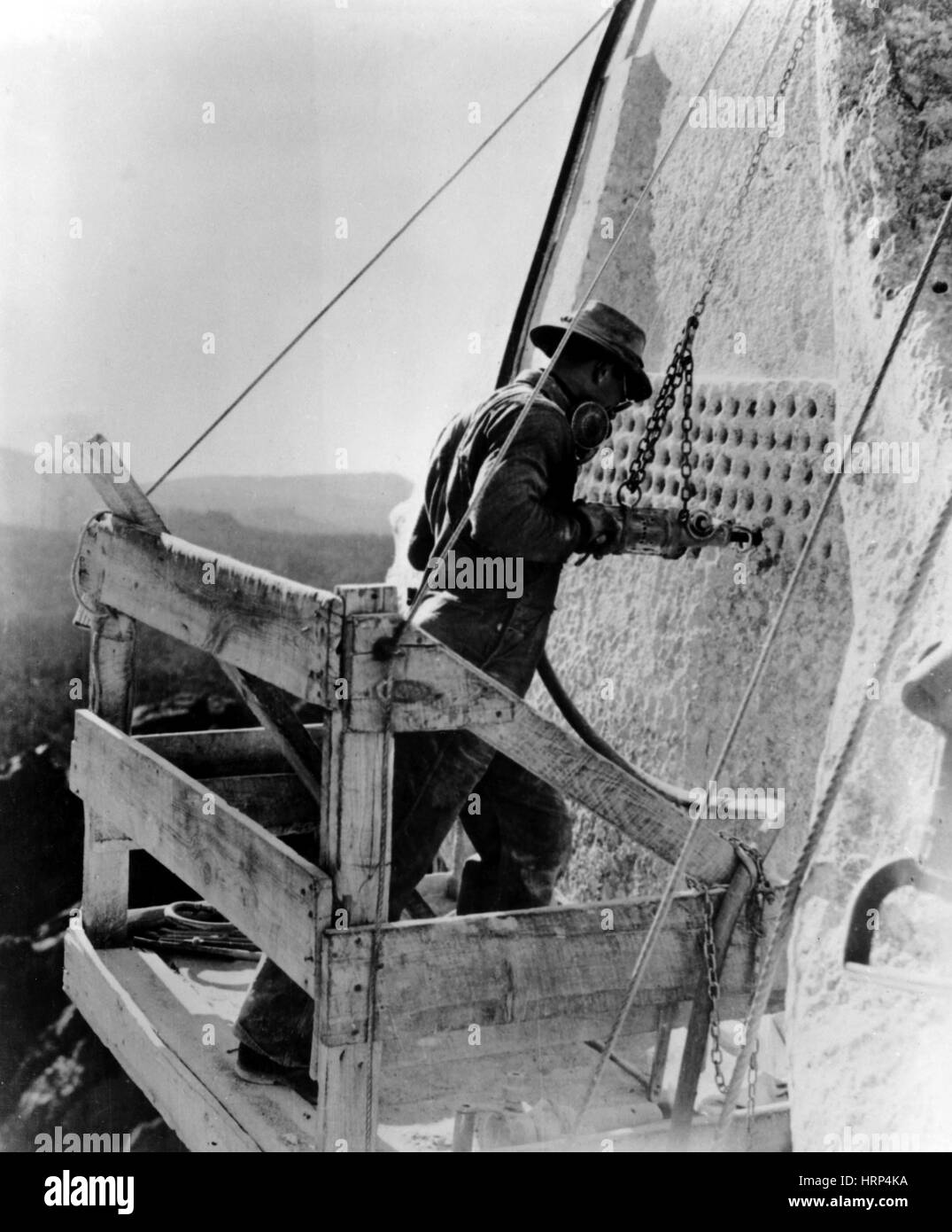 Driller Arten Mount Rushmore Stockfoto