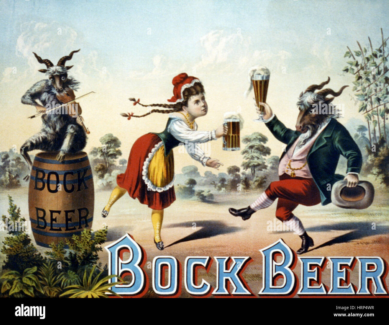 Bockbier, 1882 Stockfoto