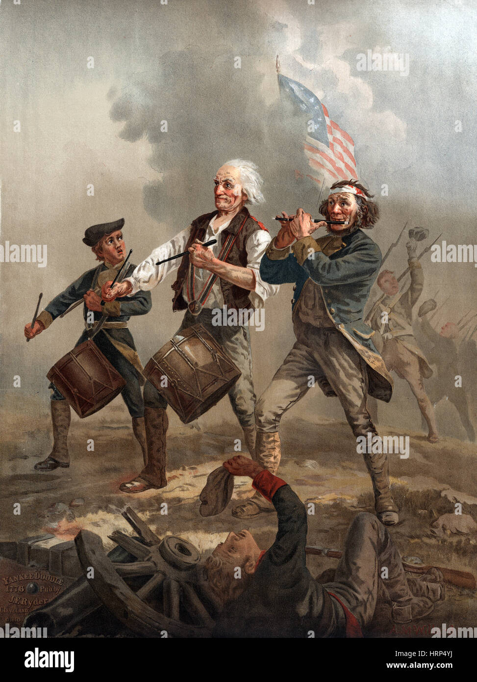 Der Geist von 76, Yankee Doodle Stockfoto
