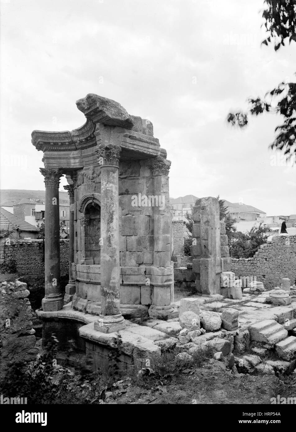 Tempel der Venus, Baalbek, 1936 Stockfoto