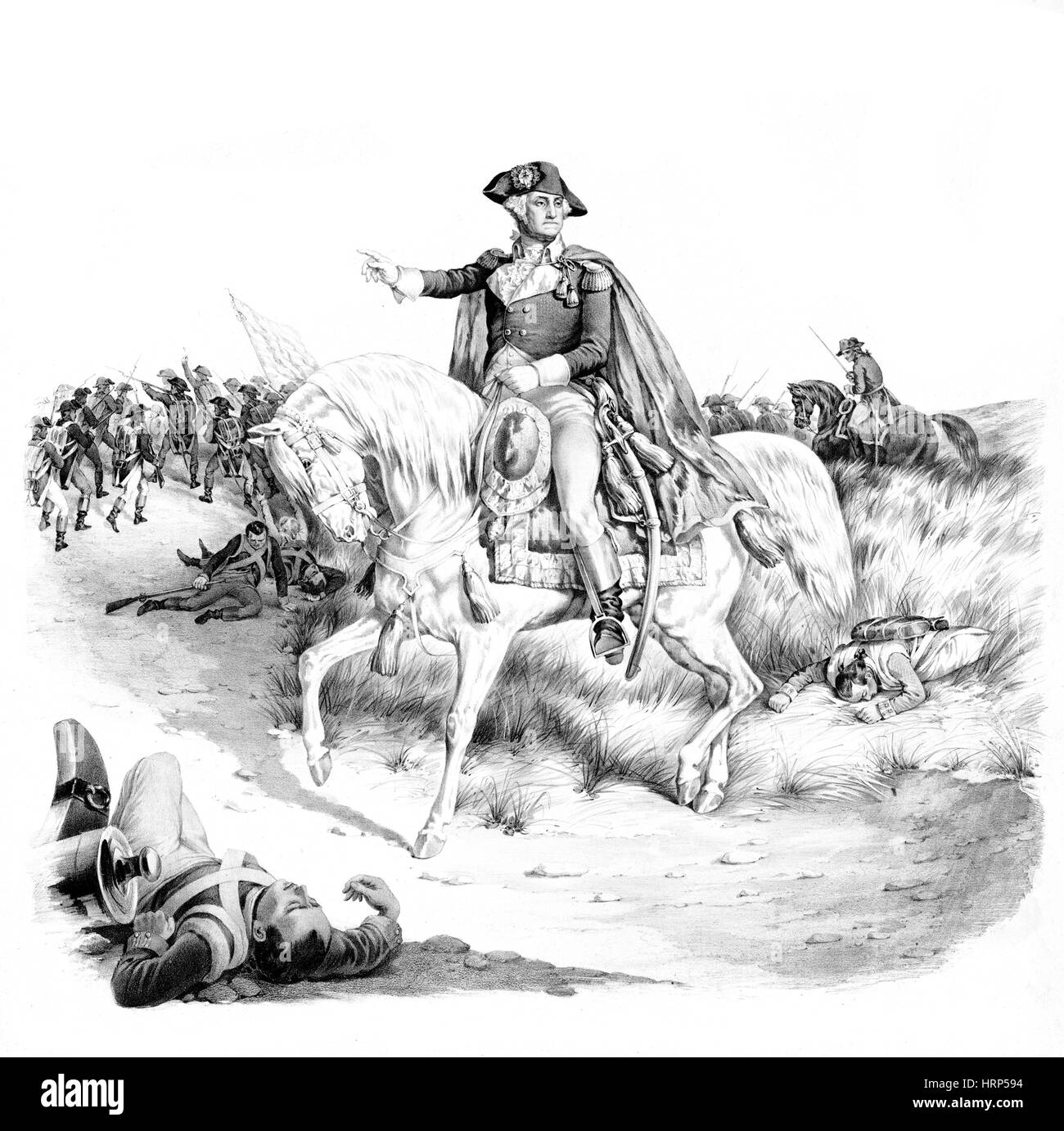 Schlacht von Monmouth, 1778 Stockfoto