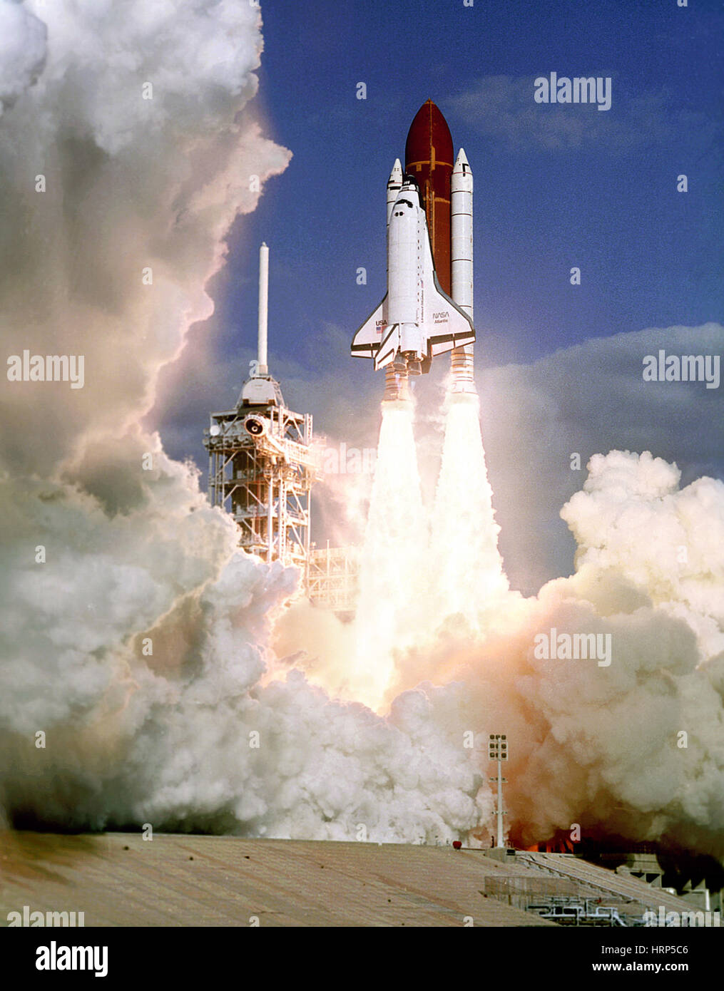 STS-27, Raumfähre Atlantis starten, 1988 Stockfoto