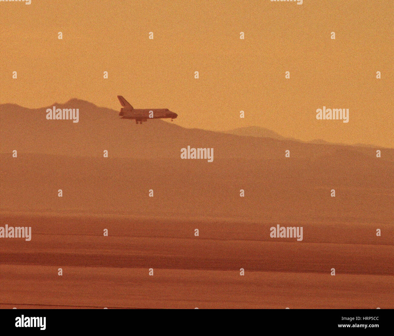 STS-29, Space Shuttle Discovery Landung, 1989 Stockfoto