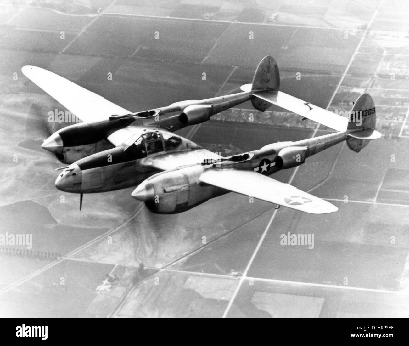 Dem zweiten Weltkrieg, Lockheed P-38 Lightning, 1940er Jahre Stockfoto