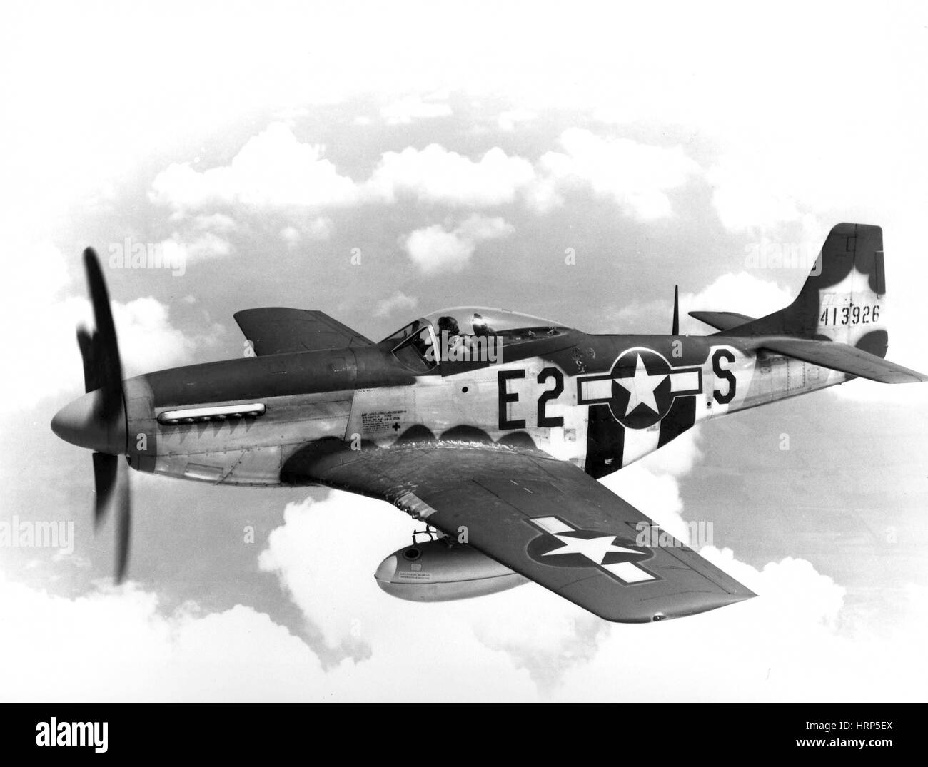 Dem zweiten Weltkrieg, North American p-51 Mustang, 1940er Jahre Stockfoto