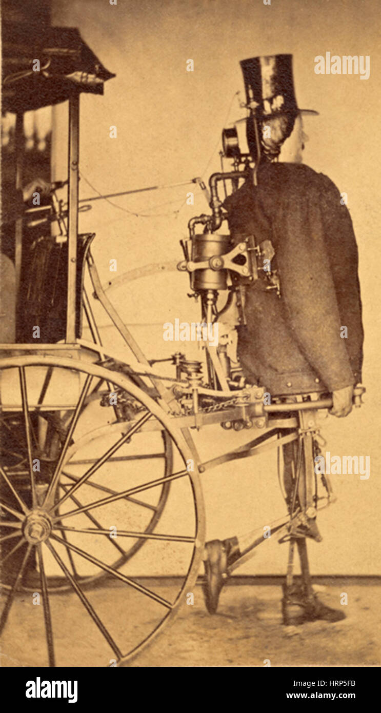 Dederick der Dampf Mann, 1868 Stockfoto