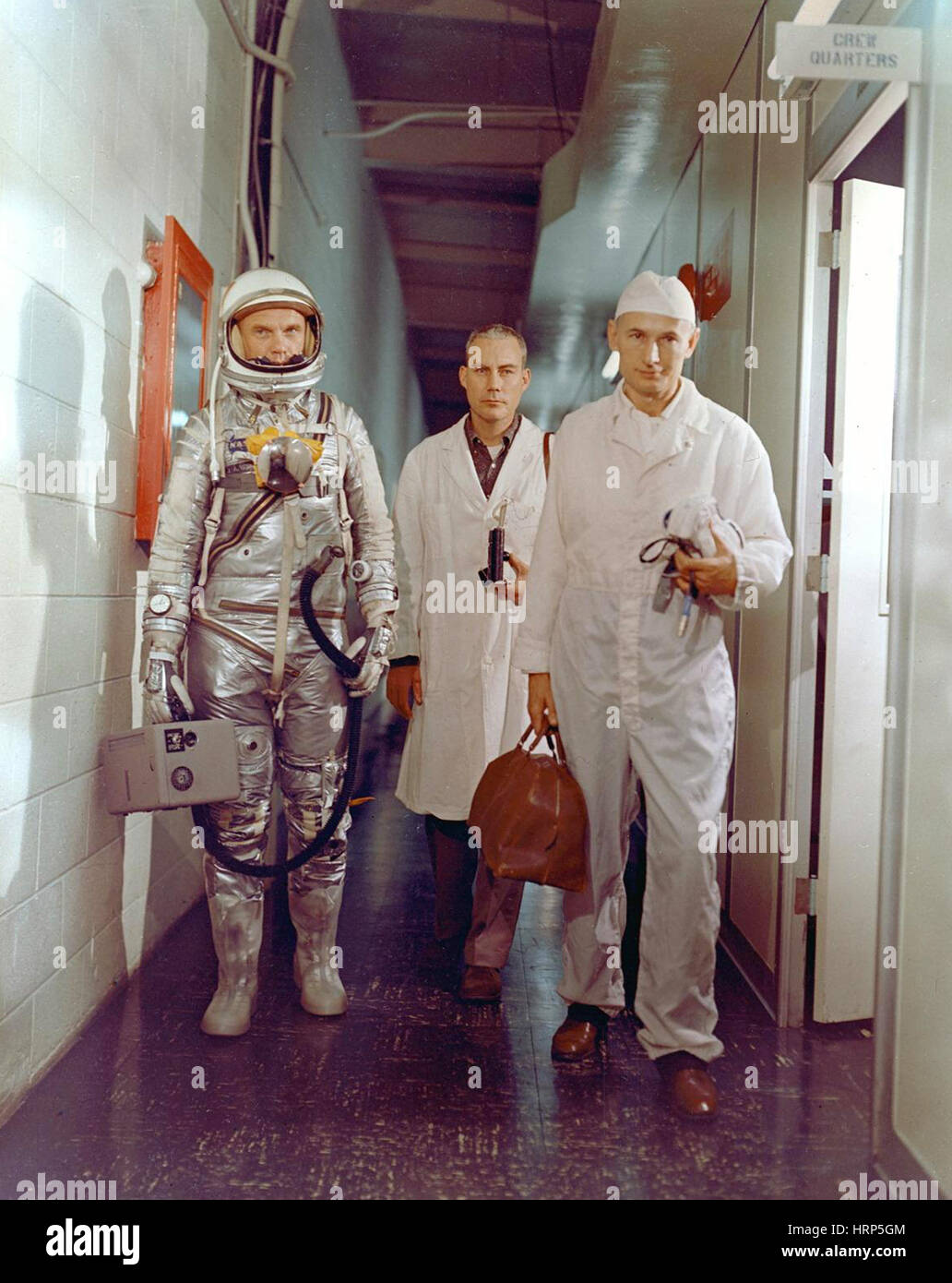 Astronaut John Glenn vor historischen Flug, 1962 Stockfoto