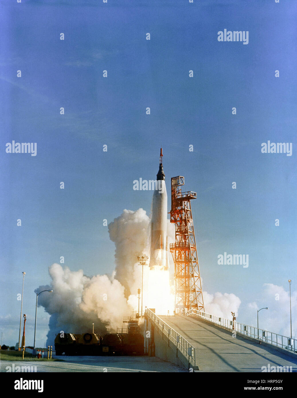 Sigma 7 Mercury-Atlas Start, 1962 Stockfoto