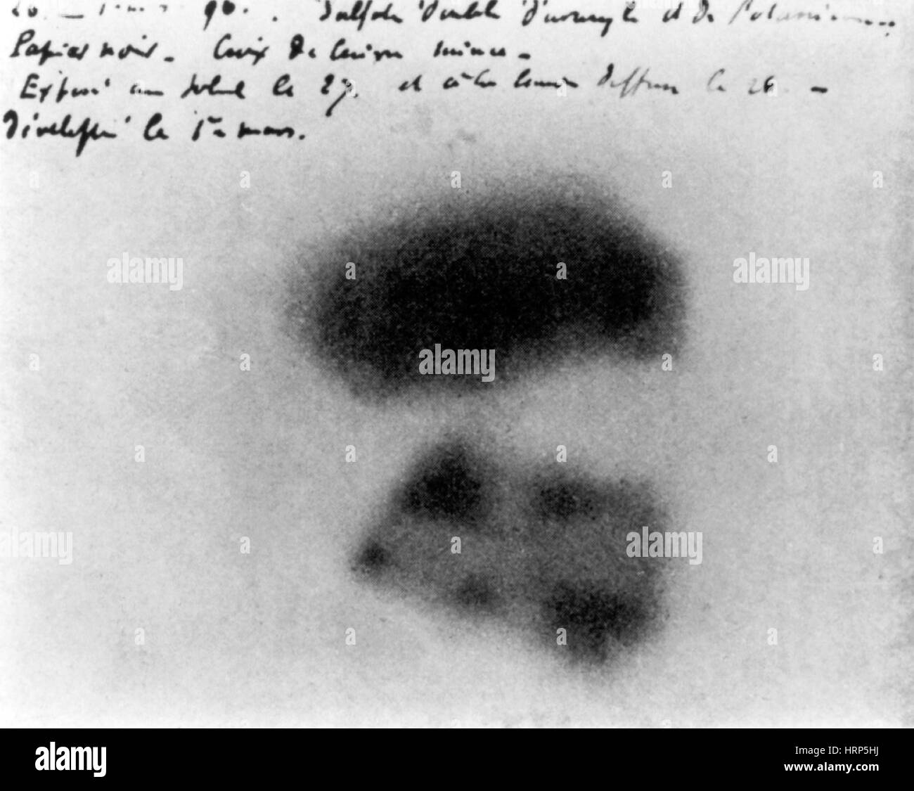 Entdeckung der Radioaktivität, 1896 Stockfoto