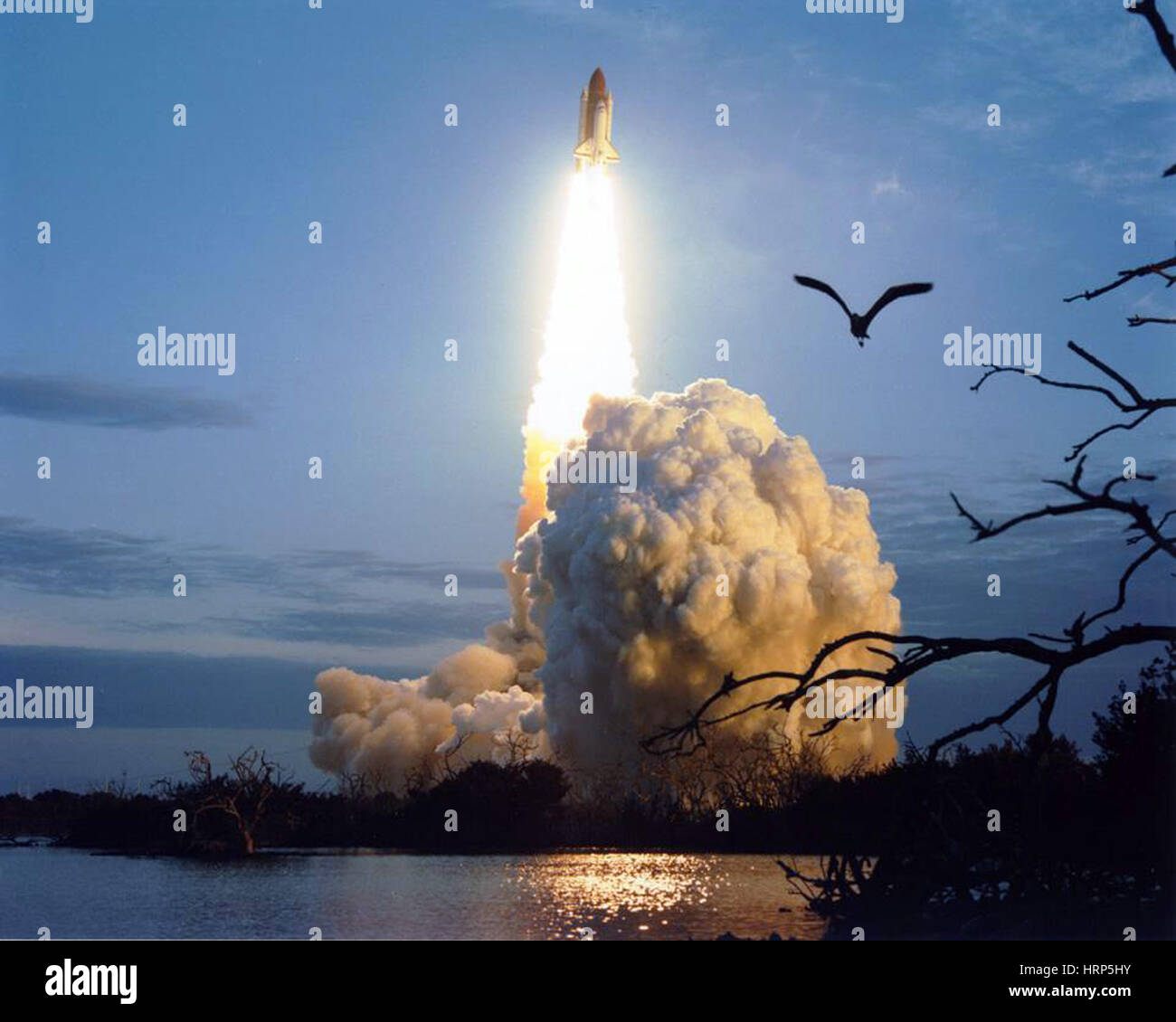 STS-32, Raumfähre Columbia starten, 1990 Stockfoto