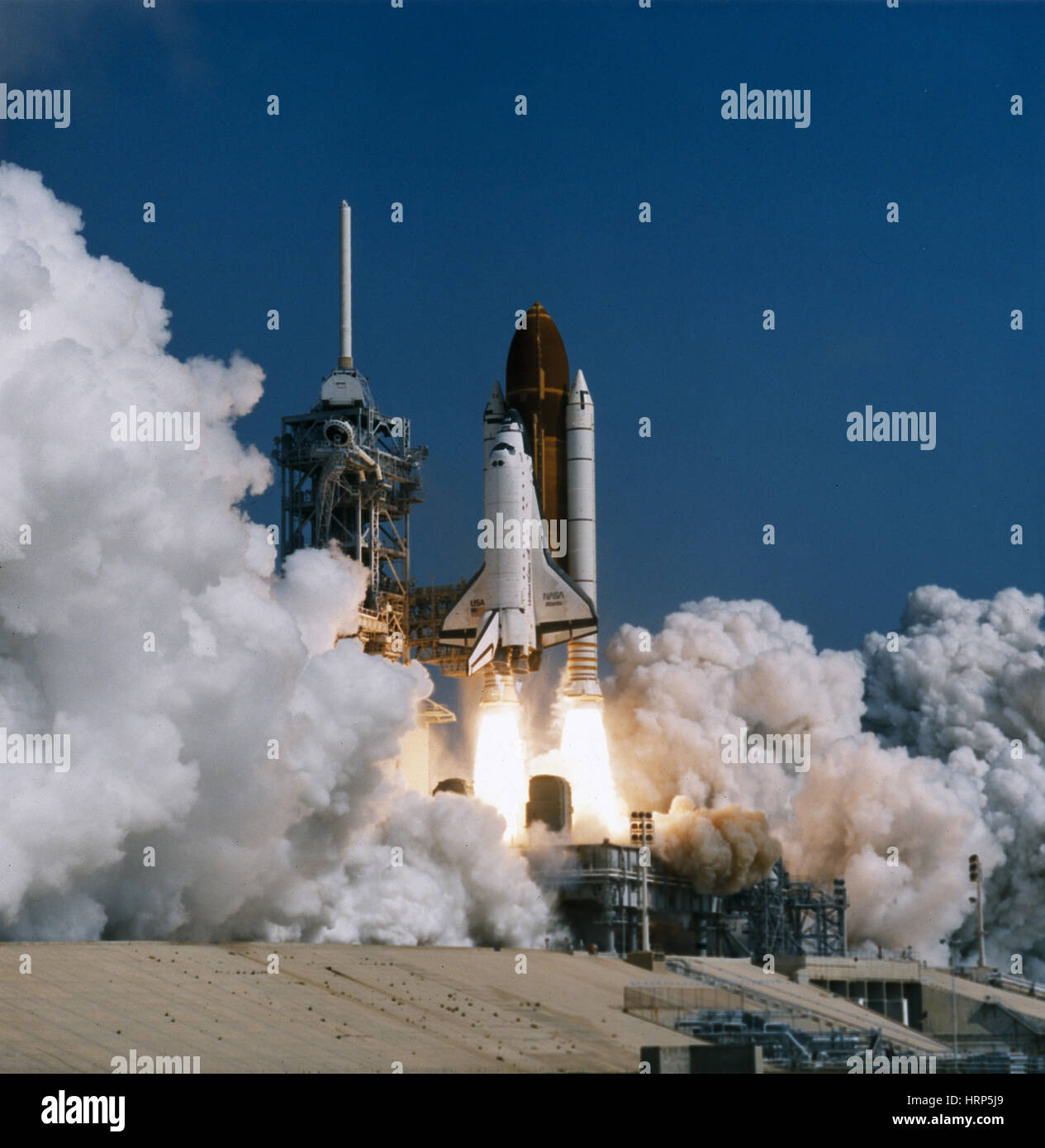 STS-46, Raumfähre Atlantis starten, 1992 Stockfoto