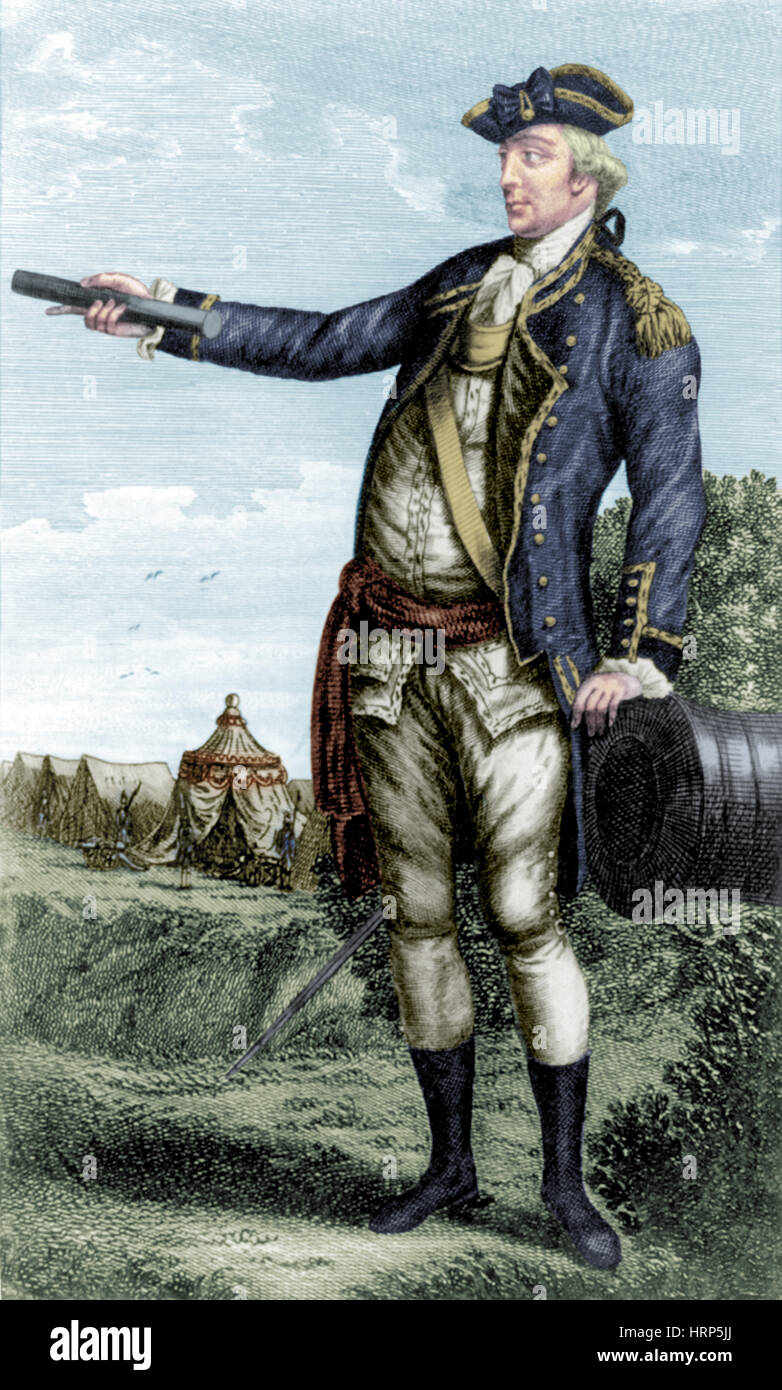 George Washington, kontinentale Armee-General Stockfoto