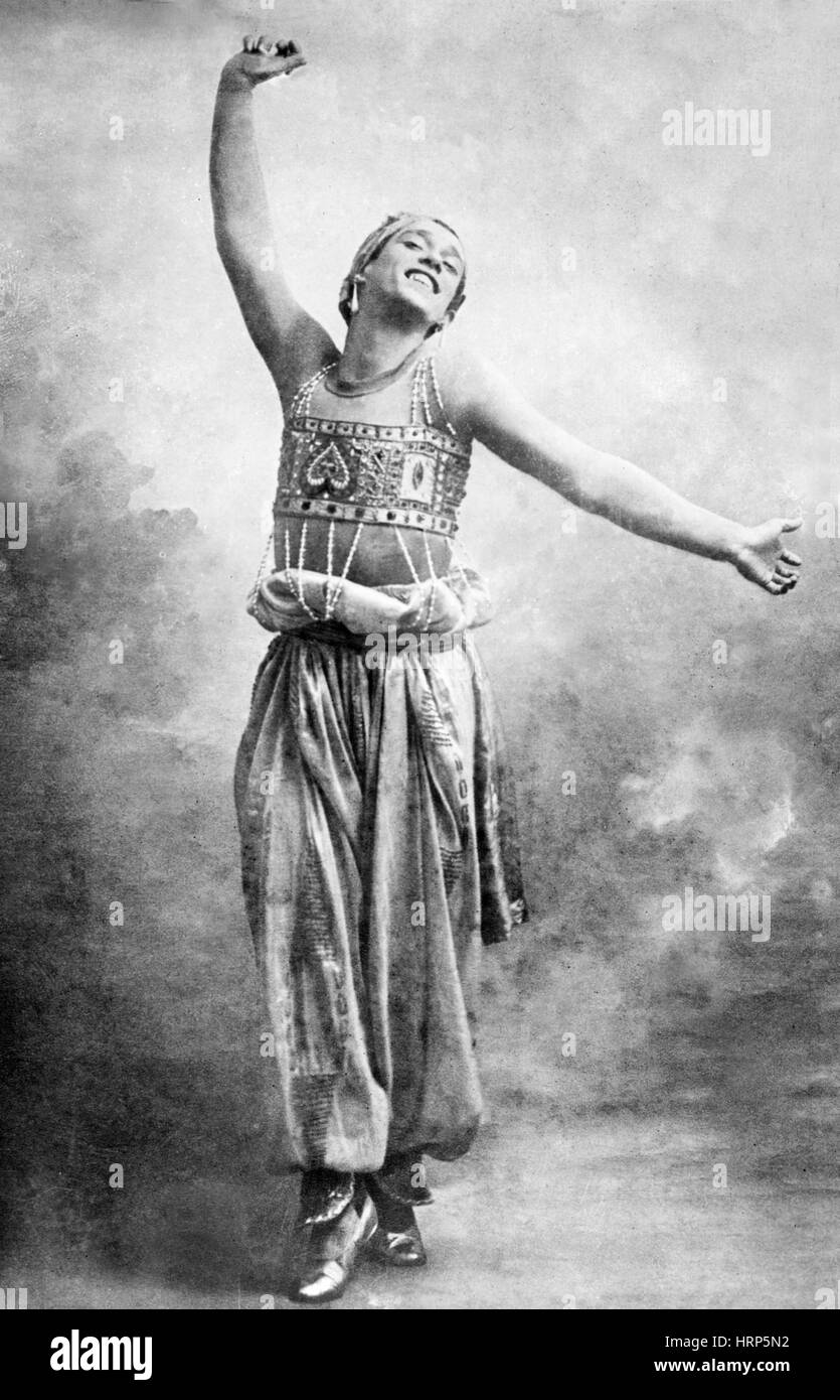 Vaslav Nijinsky, russische Balletttänzerin Stockfoto