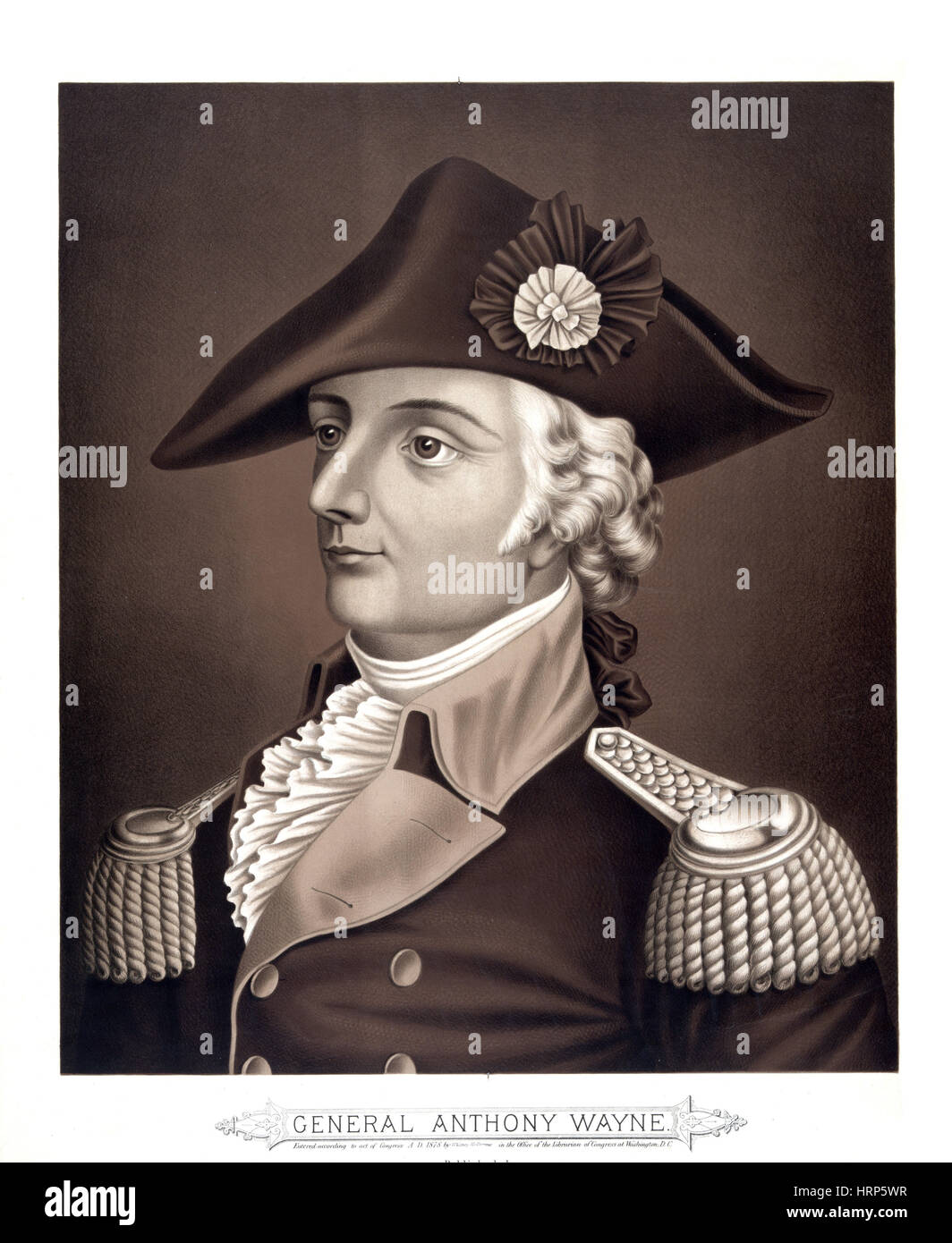 Anthony Wayne, US-amerikanischer Militär Offizier Stockfoto