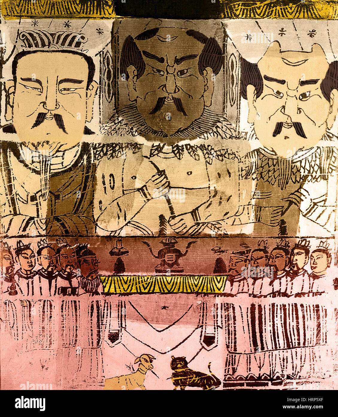 Drei Götter, Gründer der chinesischen Medizin Stockfoto