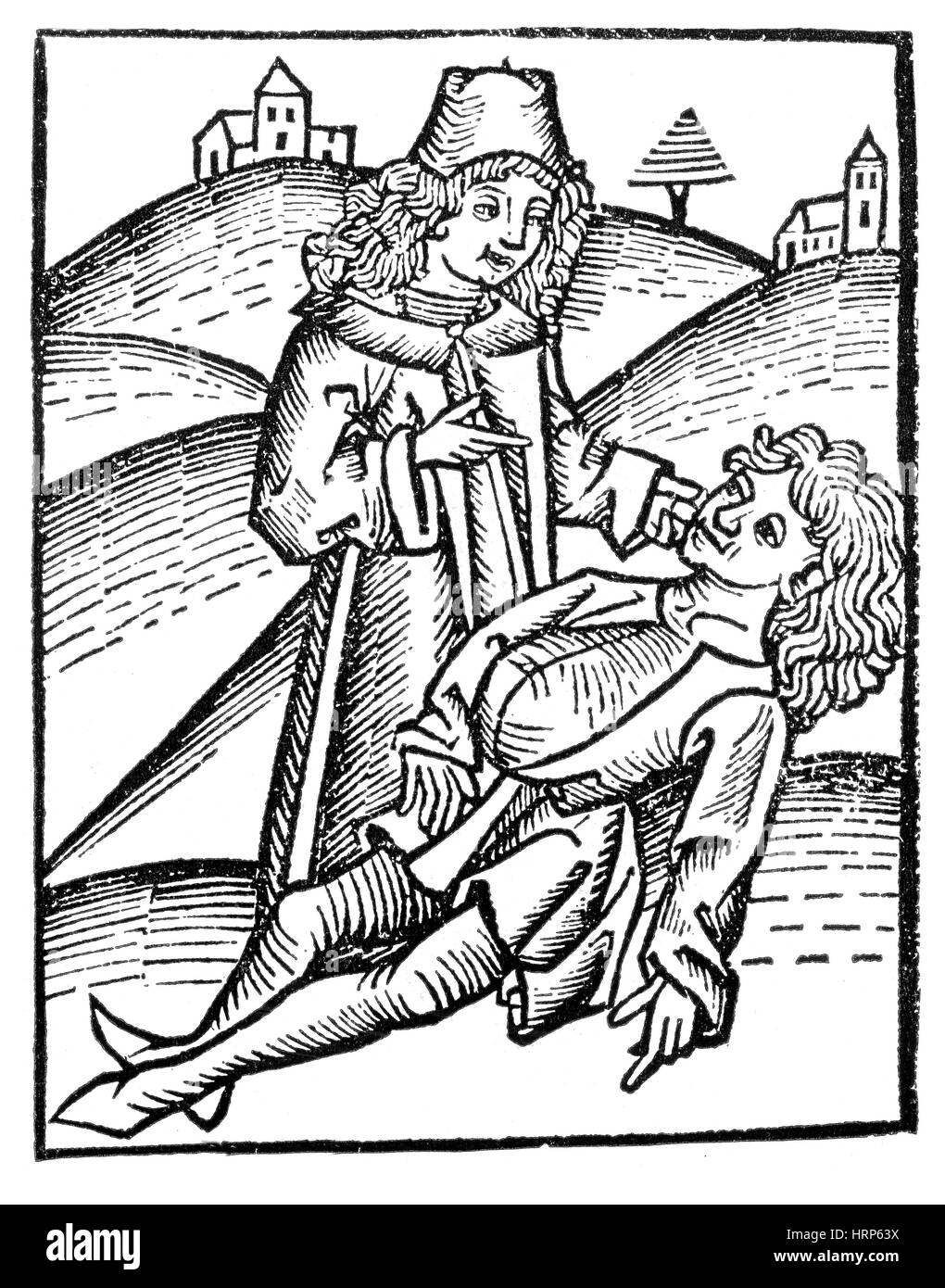 Bezoar Stein, mittelalterliche Gegenmittel bei Vergiftungen Stockfoto