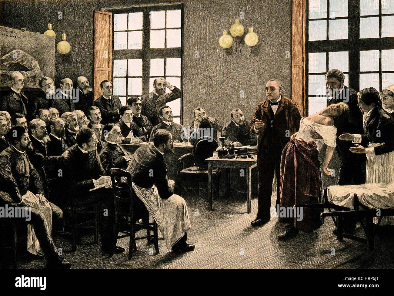 Charcot zeigen hysterische Fall, 1887 Stockfoto
