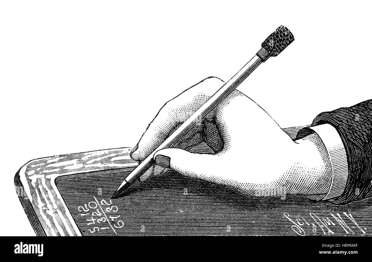 Schriftzüge, richtige Form Stockfoto