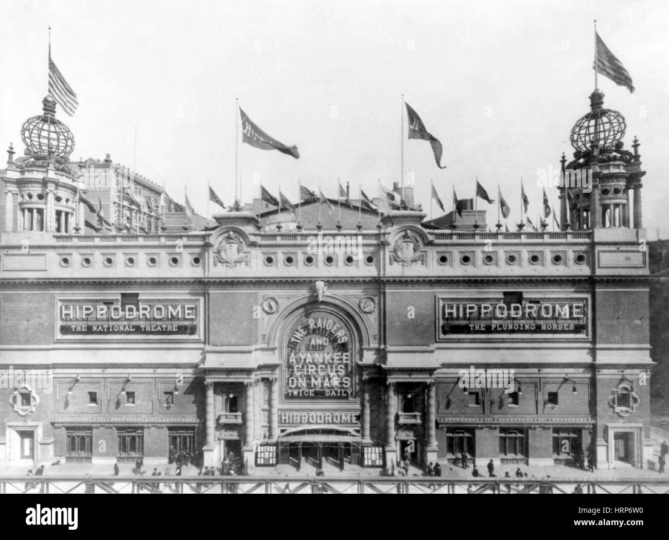 NYC, Hippodrome Theatre, 1905 Stockfoto