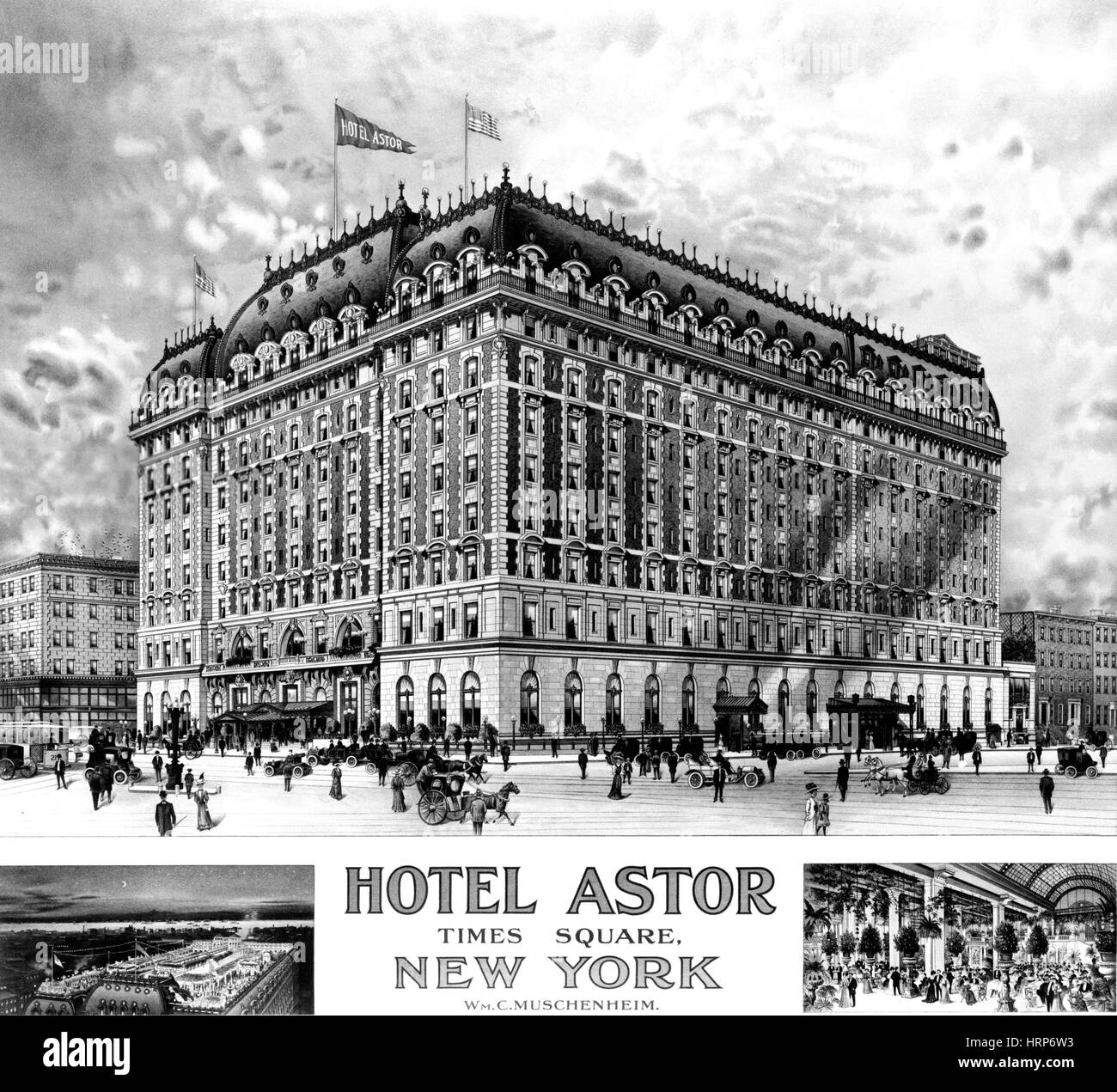 New York City, Hotel Astor, 20. Jahrhundert Stockfoto