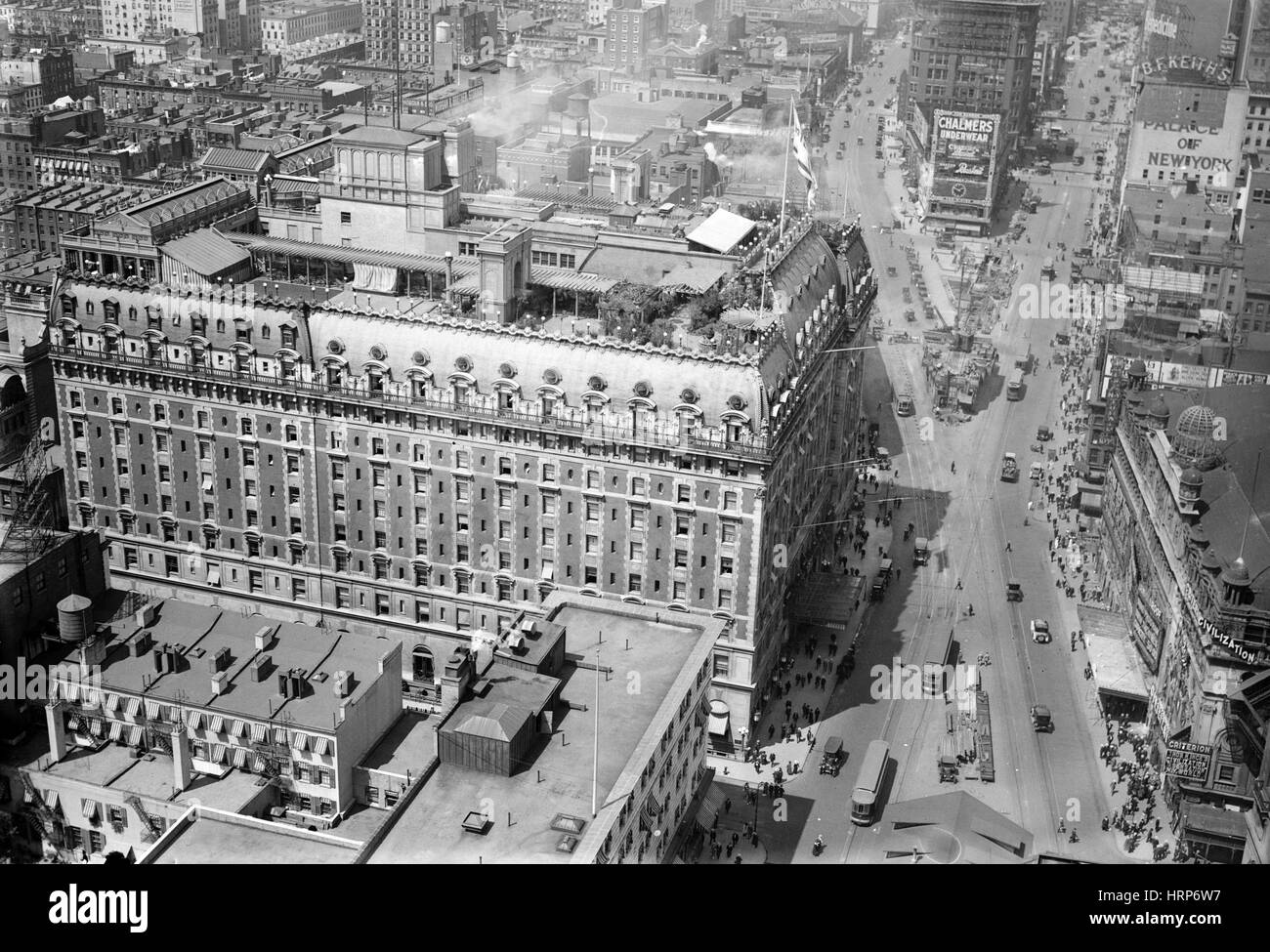 New York, Times Square, Hotel Astor, 1915-20 Stockfoto