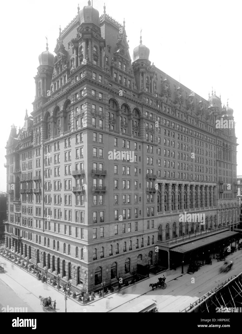 NYC, Original Hotel Waldorf-Astoria, 1902 Stockfoto