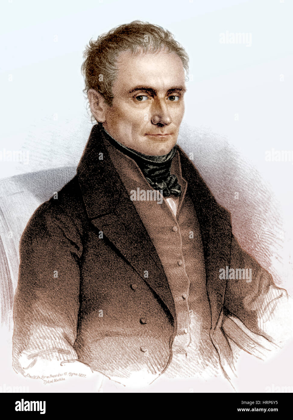 Johannes Purkinje, Tschechischer Physiologe Stockfoto