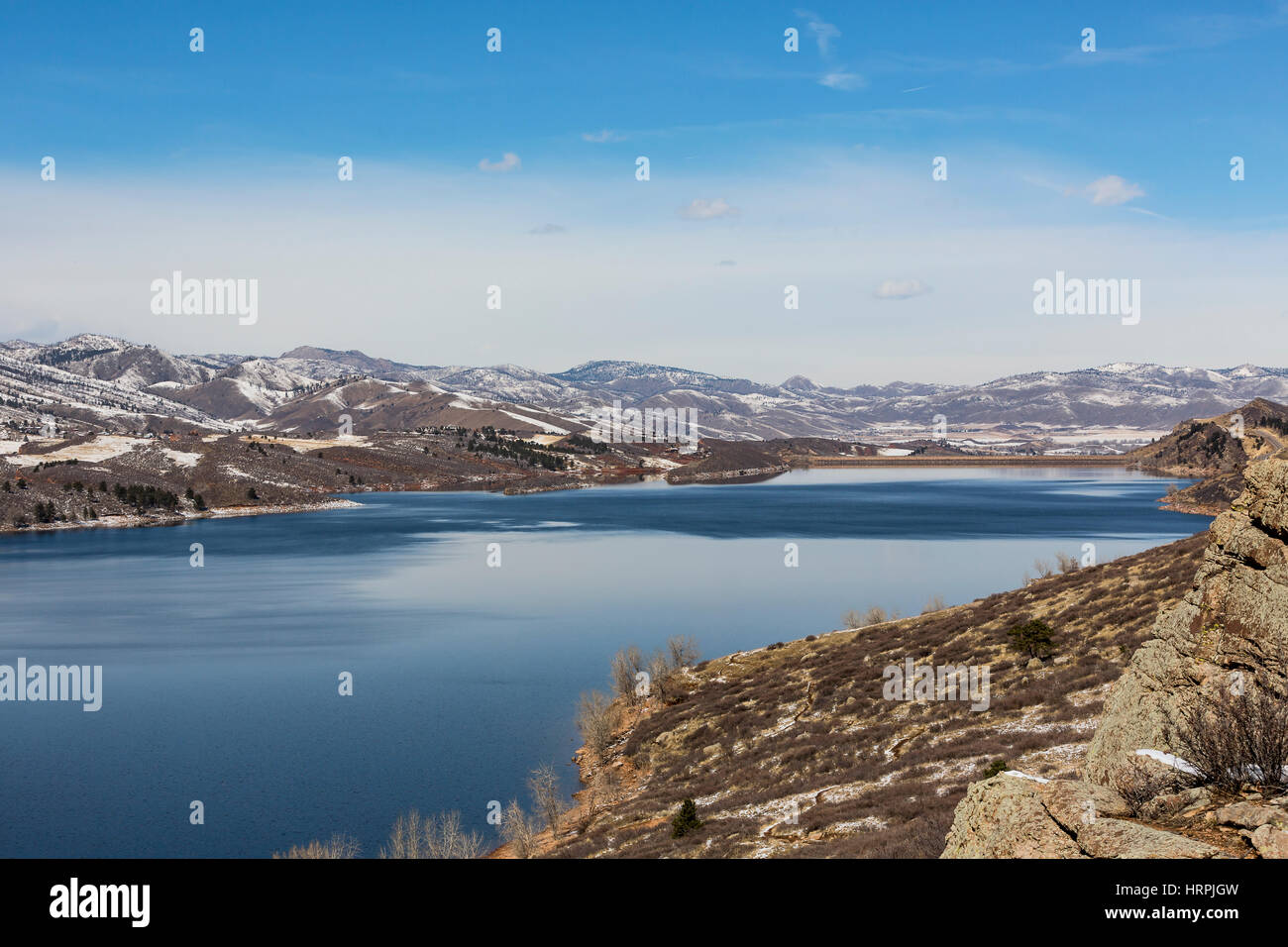Horsetooth Reservoir-See in der Nähe von Fort Collins, Colorado USA Stockfoto