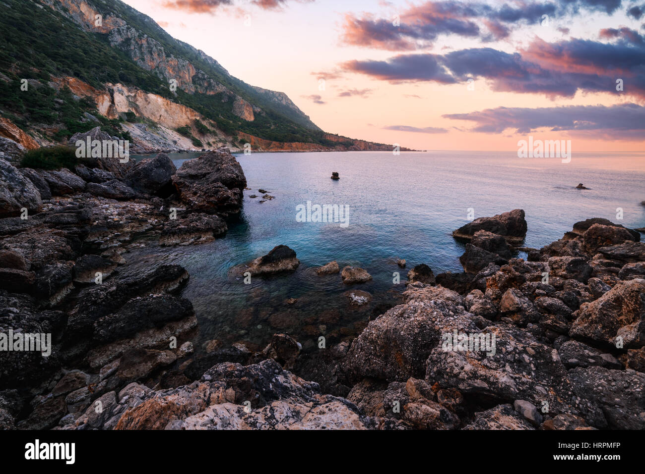 Erstaunliche mediterranen Seenlandschaft in der Türkei Stockfoto