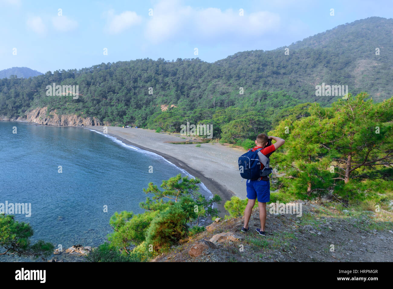 Erstaunliche mediterranen Seenlandschaft in der Türkei Stockfoto