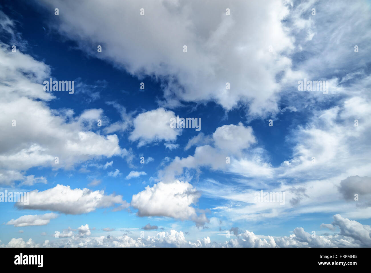 blauer Himmel mit Cloud closeup Stockfoto