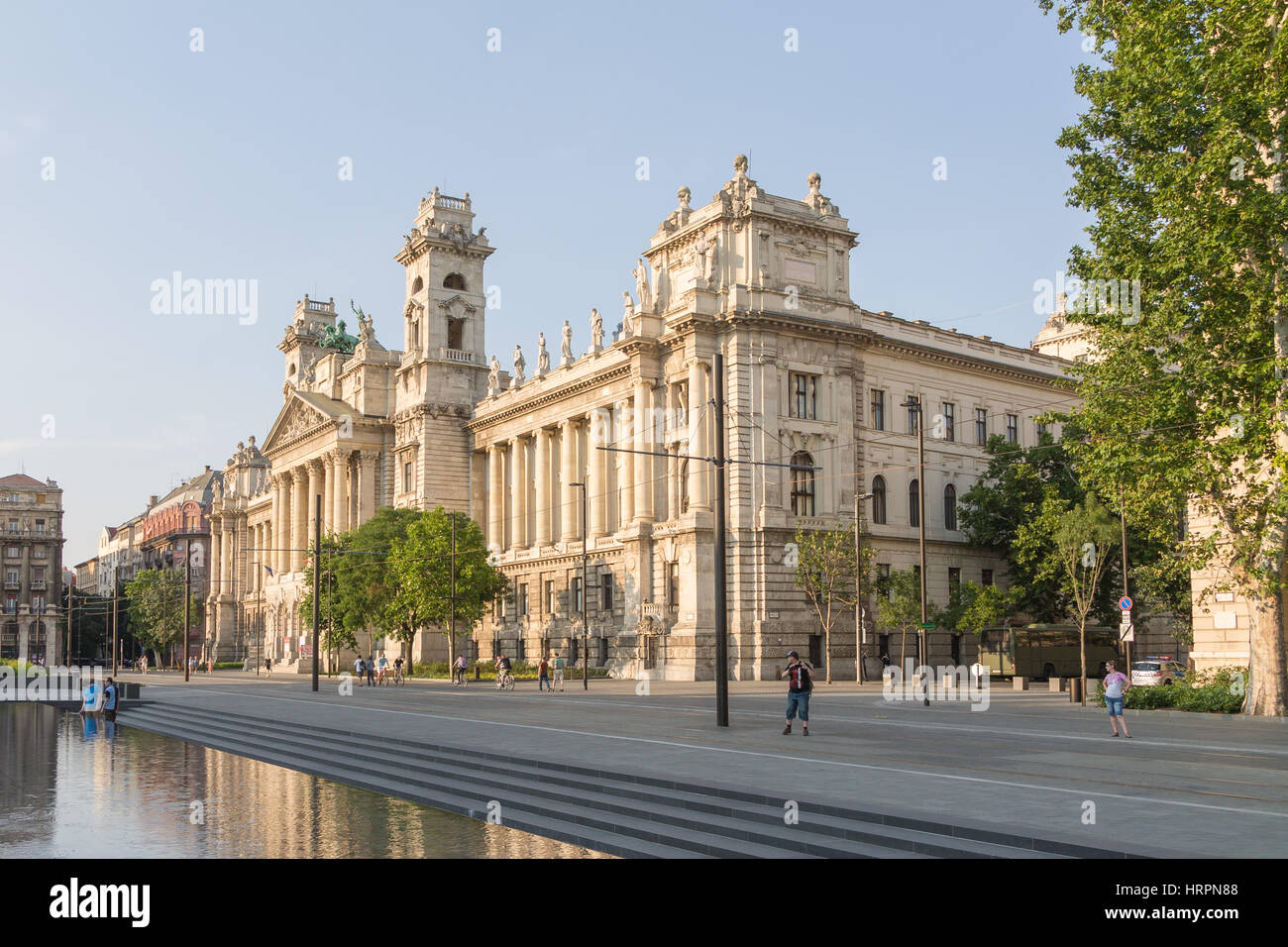 Das Museum für Ethnographie über Kossuth in Budapest, Ungarn Stockfoto