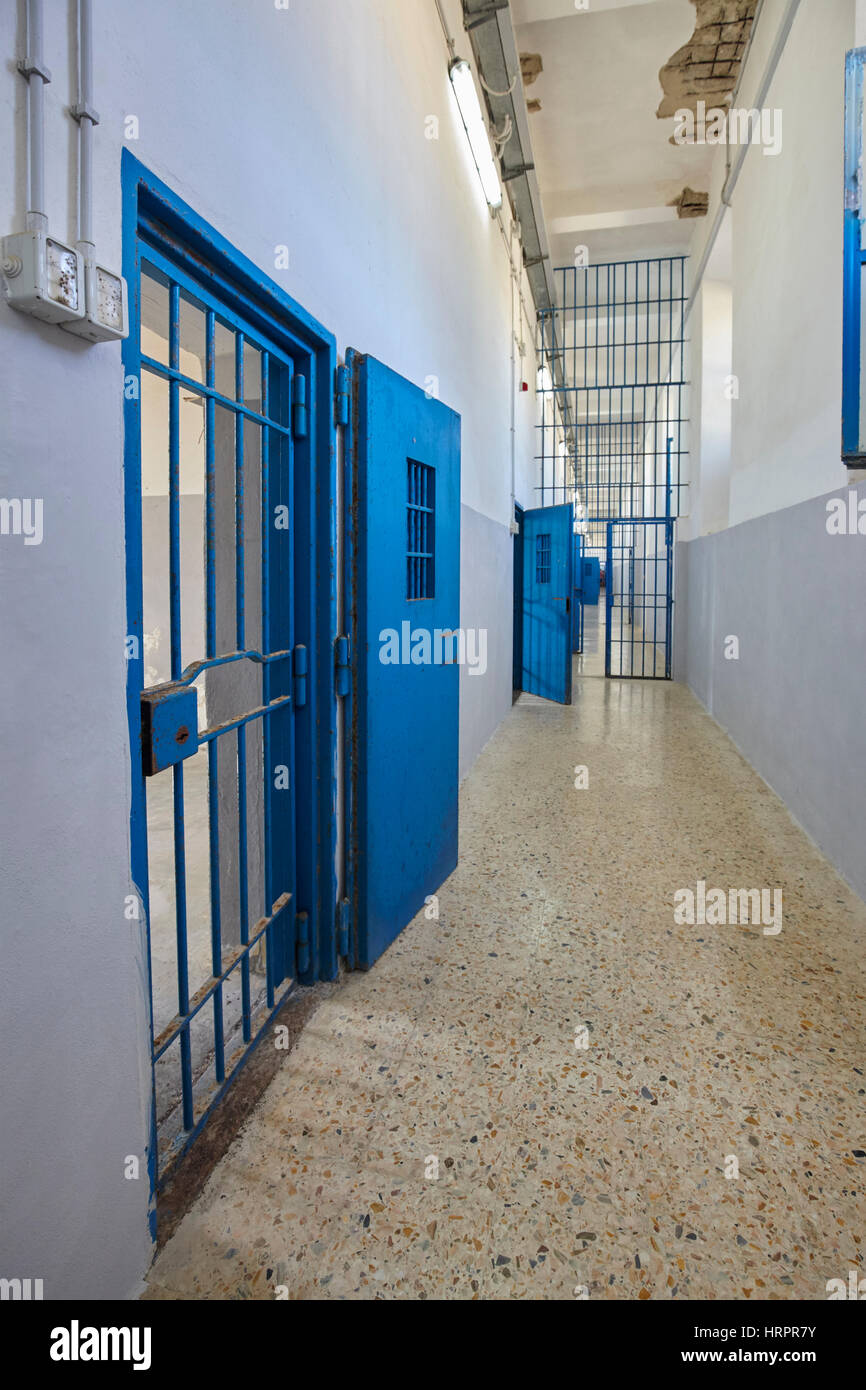 Das Gefängnis auf der Insel Asinara in Sardinien, Italien Stockfoto