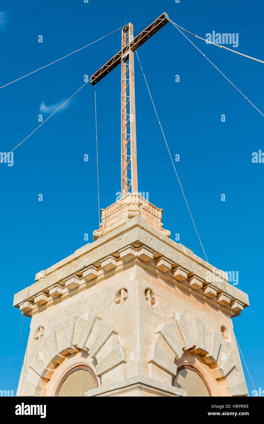 Laferla Cross in den Grenzen von Siggiewi, Malta Stockfoto