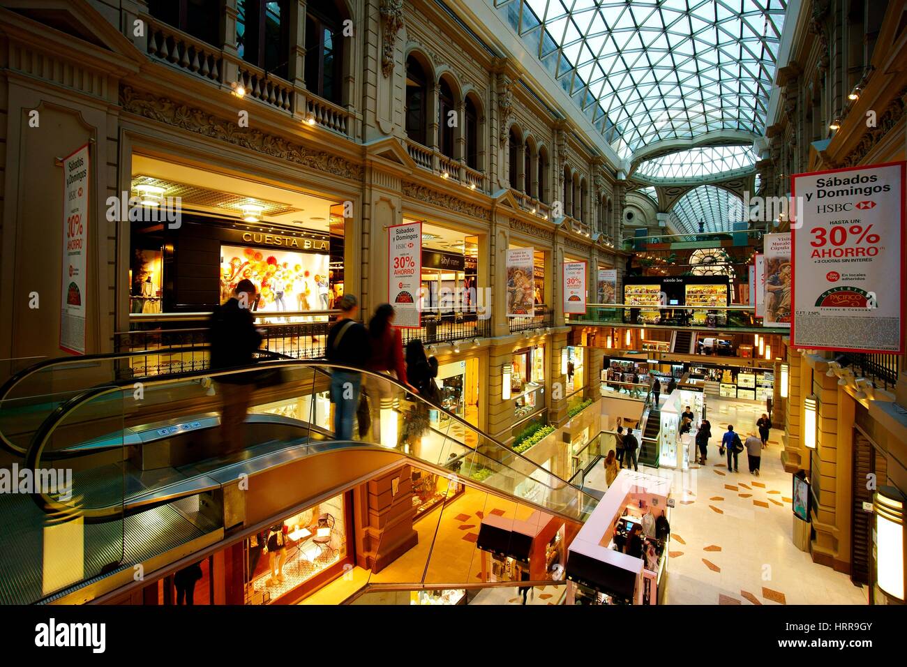 Galerias Pacifico-Shopping-Mall, Buenos Aires, Argentinien Stockfoto