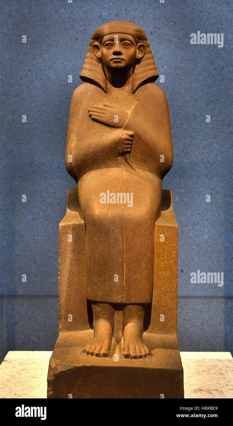 Der Sitz des Cherti-Hotep 12. Dynastie 1800 BC Ägypten (Land) El Burg el Hamam (Ostufer des Siut / Assiut) (Stadt) Silicated Quarzit Sandstein 76,5 x 25 x 44 cm Stockfoto