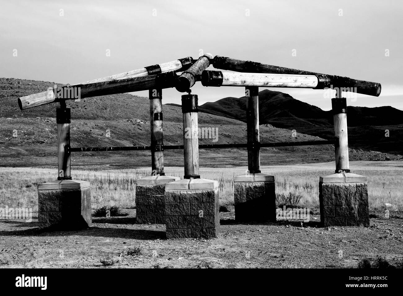 Schönen Nachmittag am Antelope Island, den Great Salt Lake, Salt Lake City, Utah Stockfoto