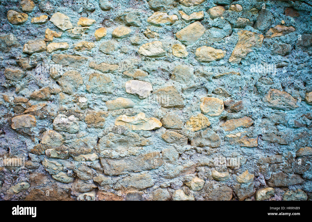 Alte Steinmauer Stockfoto